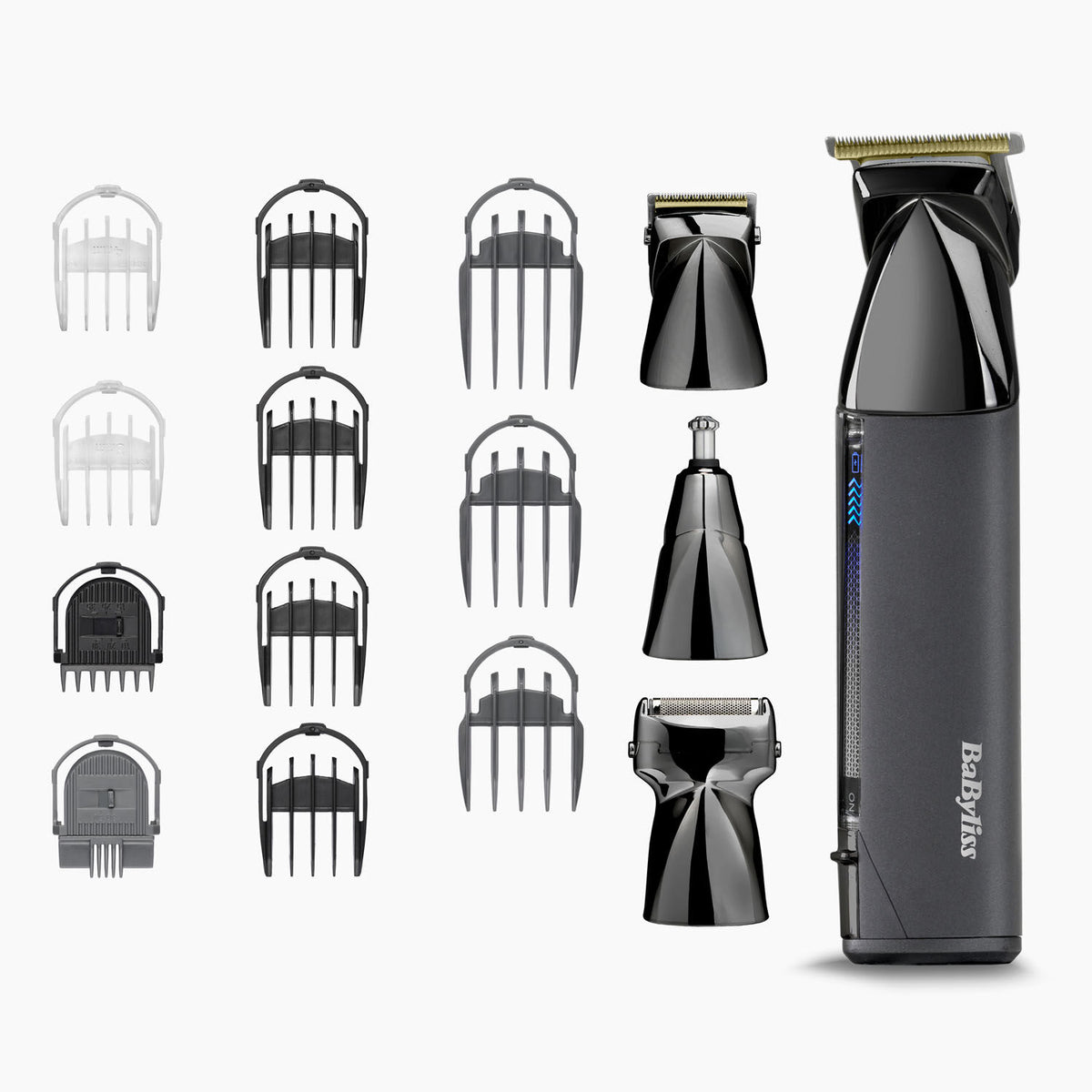 BaByliss Tondeuse multi-usages 15 en 1 sans fil Super-X Metal Black Edition