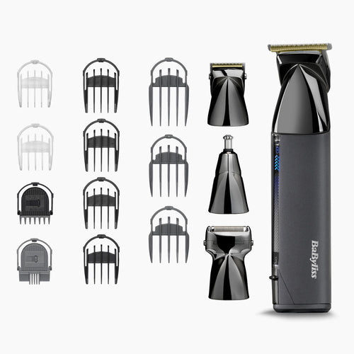 BaByliss Tondeuse multi-usages 15 en 1 sans fil Super-X Metal Black Edition